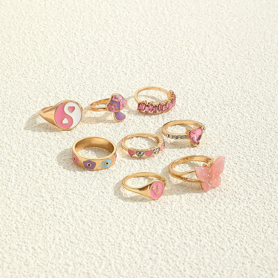 European And American Fashion Personality Color Dripping Ring $14.91 Dana Fashion Dimensions: J0828 style Women's Accessories Specifications: Product material: Zinc alloy Treatment process: Electroplating drop oil insert Style: European and american Style