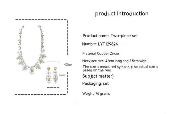 European And American Fashion Retro Square Zircon Necklace Earrings $317.42 Dana Fashion Color: Green Zirconium Women's Accessories Product information: Pendant material: mixed gem inlaid Chain style: O-ring chain Material: zircon Popular elements: round,