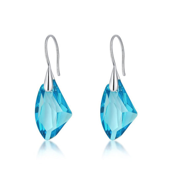 European And American Fashion Women's All-match Geometric Earrings $8.81 Dana Fashion Color: Colorful Blue Women's Accessories Product information: Color: colorful blue, pink, Golden Phantom, pale pinkish purple, Crystal Red Applicable people: women Mater