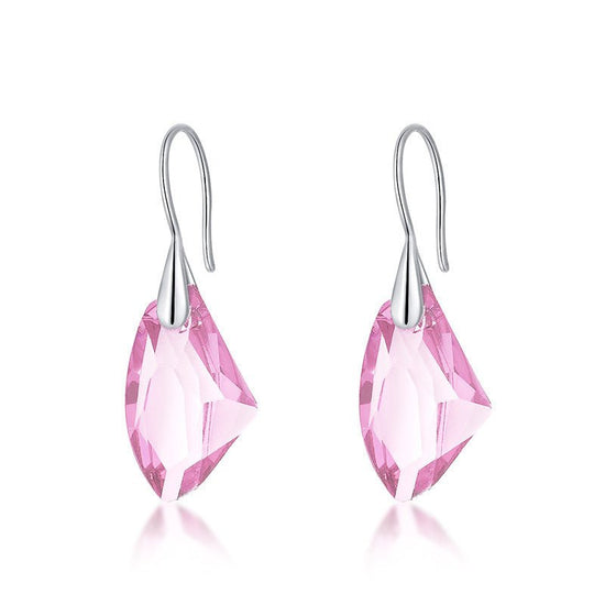 European And American Fashion Women's All-match Geometric Earrings $8.81 Dana Fashion Color: Pink Women's Accessories Product information: Color: colorful blue, pink, Golden Phantom, pale pinkish purple, Crystal Red Applicable people: women Material: Allo