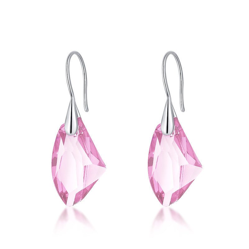 European And American Fashion Women's All-match Geometric Earrings $8.81 Dana Fashion Color: Pink Women's Accessories Product information: Color: colorful blue, pink, Golden Phantom, pale pinkish purple, Crystal Red Applicable people: women Material: Allo