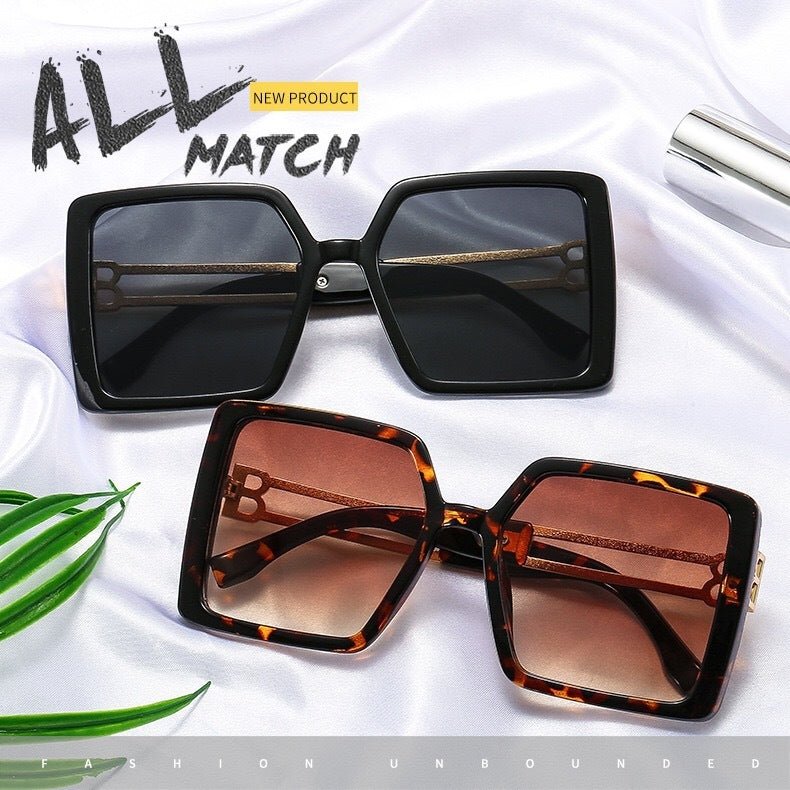 European And American Fashion Women's Large Frame Sunglasses With Metal Legs $24.01 Dana Fashion Color: Beige frame gradient Women's Accessories Product information: Lens material: PC Frame material: plastic ‖ metal Lens color: red, gray, brown Frame colo