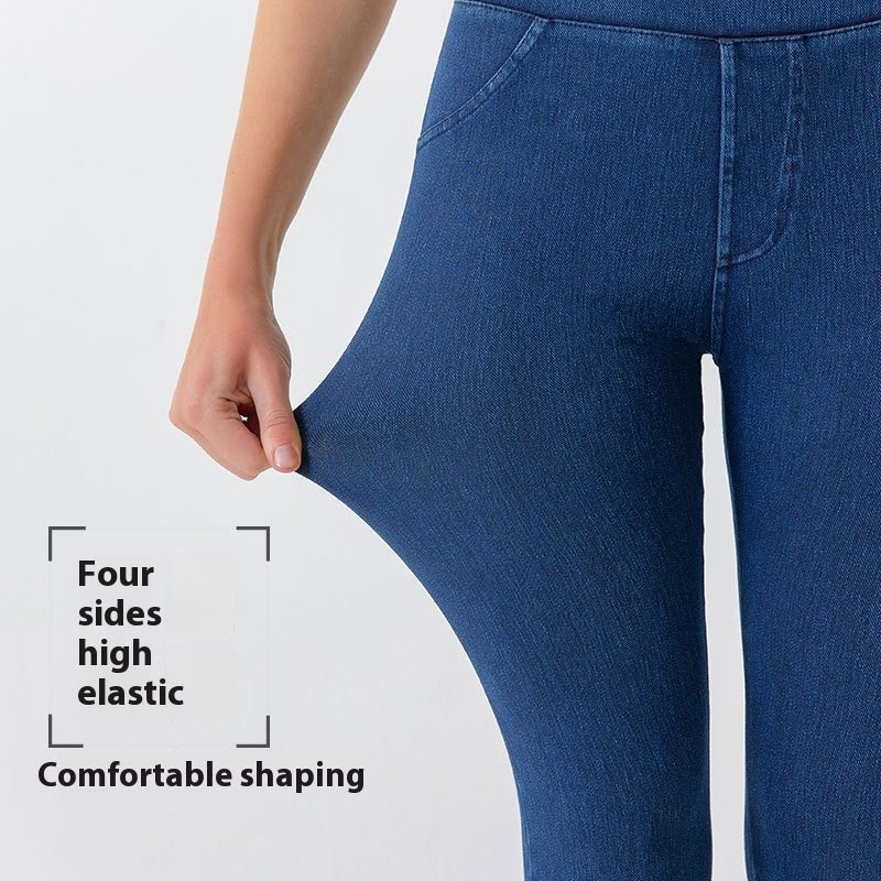 European And American New High Waist Yoga Jeans For Women $26.99 Dana Fashion Color: Black Size: L Women's clothing Product information: Pattern: solid color Applicable sports: outdoor yoga Color: black, dark gray, dark blue, smalt, light blue Size: XS,S,