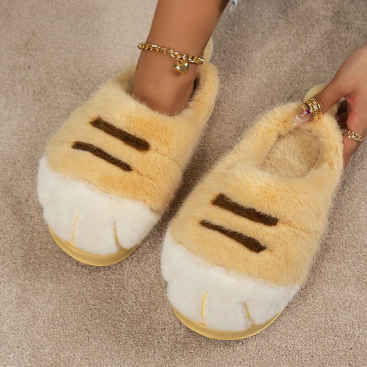 European And American Plus Size Closed Toe Fur Slipper Winter $63.50 Dana Fashion Color: Brown Size: 38to39 Women's shoes Product information: Heel shape: flat With USB or not: no Size: 36-37,38-39,40-41 Sole craft: viscose shoes Cutting depth: shallow mo