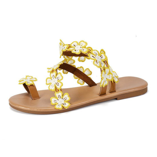 European And American Plus Size SUNFLOWER Slippers For Women $31.02 Dana Fashion Color: Green Size: 36 Women's shoes Product information: Pattern: Flowers Lining material: imitation leather Color: yellow, green, orange Upper height: low top Processing Met