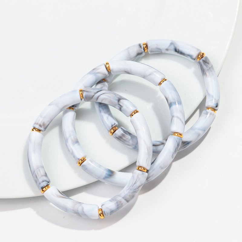European And American Popular Acrylic Elbow Bracelets Ladies $18.00 Dana Fashion Color: Color15 Women's Accessories Product information: Processing Technology: manual Type: Bracelet Style: Women's Material: acrylic Shape: Geometry Style: ethnic style Spec