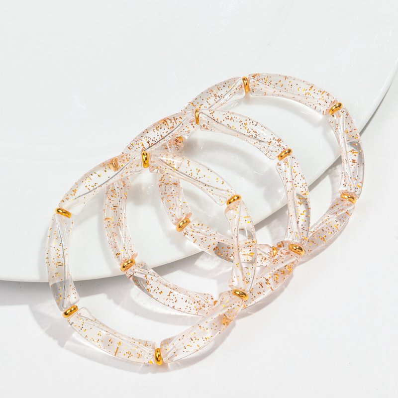 European And American Popular Acrylic Elbow Bracelets Ladies $18.00 Dana Fashion Color: Color22 Women's Accessories Product information: Processing Technology: manual Type: Bracelet Style: Women's Material: acrylic Shape: Geometry Style: ethnic style Spec