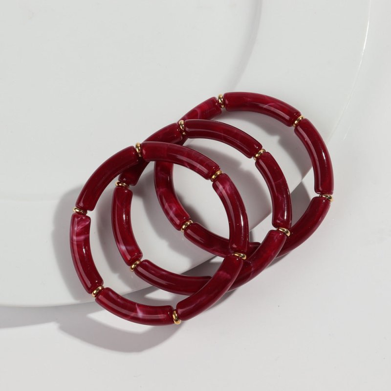 European And American Popular Acrylic Elbow Bracelets Ladies $18.00 Dana Fashion Color: Color23 Women's Accessories Product information: Processing Technology: manual Type: Bracelet Style: Women's Material: acrylic Shape: Geometry Style: ethnic style Spec
