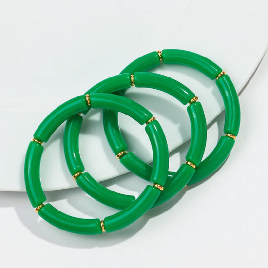 European And American Popular Acrylic Elbow Bracelets Ladies $18.00 Dana Fashion Color: Color28 Women's Accessories Product information: Processing Technology: manual Type: Bracelet Style: Women's Material: acrylic Shape: Geometry Style: ethnic style Spec