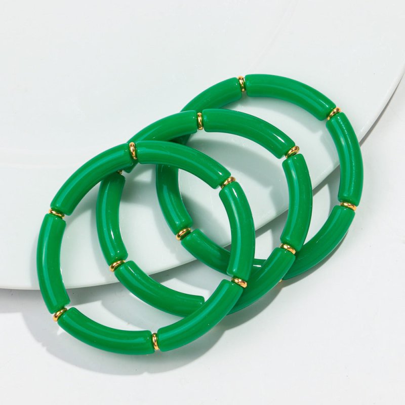 European And American Popular Acrylic Elbow Bracelets Ladies $18.00 Dana Fashion Color: Color28 Women's Accessories Product information: Processing Technology: manual Type: Bracelet Style: Women's Material: acrylic Shape: Geometry Style: ethnic style Spec