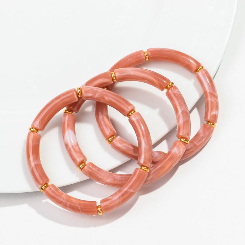 European And American Popular Acrylic Elbow Bracelets Ladies $18.00 Dana Fashion Color: Color11 Women's Accessories Product information: Processing Technology: manual Type: Bracelet Style: Women's Material: acrylic Shape: Geometry Style: ethnic style Spec