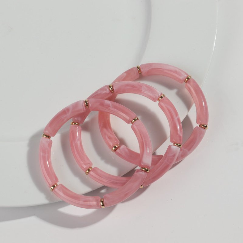 European And American Popular Acrylic Elbow Bracelets Ladies $18.00 Dana Fashion Color: Color 2 Women's Accessories Product information: Processing Technology: manual Type: Bracelet Style: Women's Material: acrylic Shape: Geometry Style: ethnic style Spec