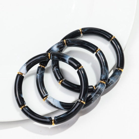 European And American Popular Acrylic Elbow Bracelets Ladies $18.00 Dana Fashion Color: Color17 Women's Accessories Product information: Processing Technology: manual Type: Bracelet Style: Women's Material: acrylic Shape: Geometry Style: ethnic style Spec