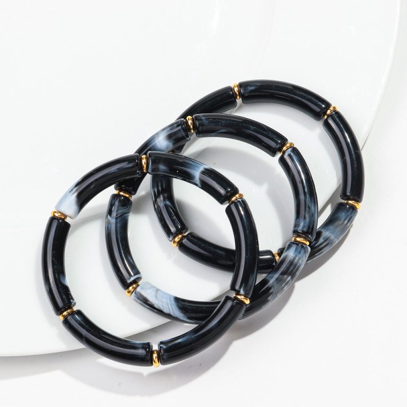 European And American Popular Acrylic Elbow Bracelets Ladies $18.00 Dana Fashion Color: Color17 Women's Accessories Product information: Processing Technology: manual Type: Bracelet Style: Women's Material: acrylic Shape: Geometry Style: ethnic style Spec