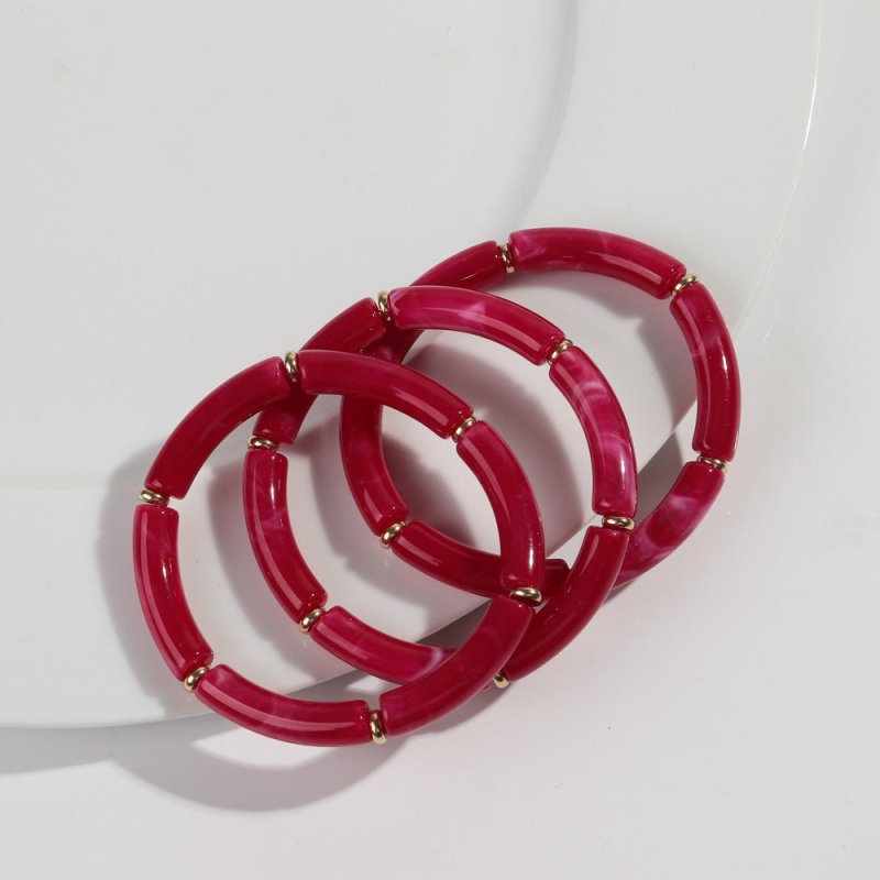 European And American Popular Acrylic Elbow Bracelets Ladies $18.00 Dana Fashion Color: Color21 Women's Accessories Product information: Processing Technology: manual Type: Bracelet Style: Women's Material: acrylic Shape: Geometry Style: ethnic style Spec