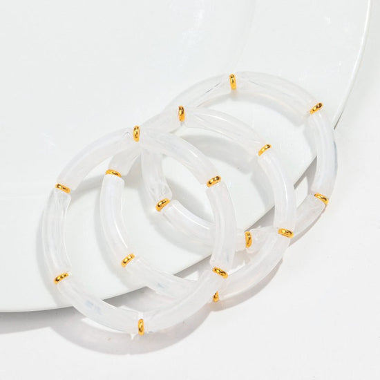 European And American Popular Acrylic Elbow Bracelets Ladies $18.00 Dana Fashion Color: Color12 Women's Accessories Product information: Processing Technology: manual Type: Bracelet Style: Women's Material: acrylic Shape: Geometry Style: ethnic style Spec
