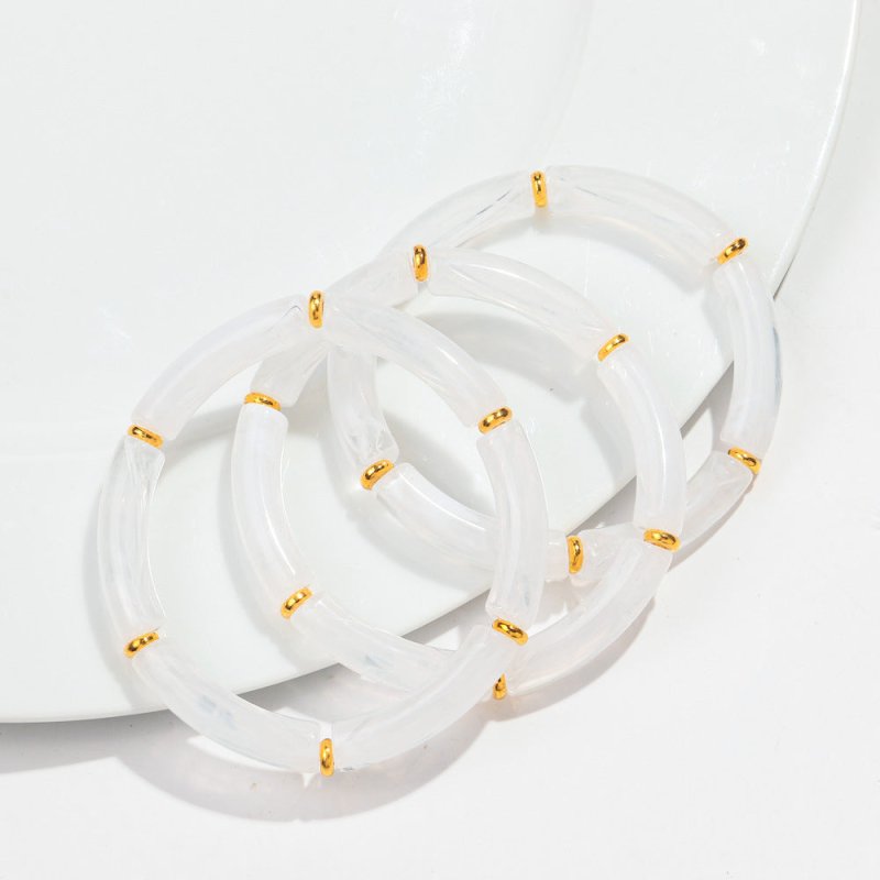 European And American Popular Acrylic Elbow Bracelets Ladies $18.00 Dana Fashion Color: Color12 Women's Accessories Product information: Processing Technology: manual Type: Bracelet Style: Women's Material: acrylic Shape: Geometry Style: ethnic style Spec