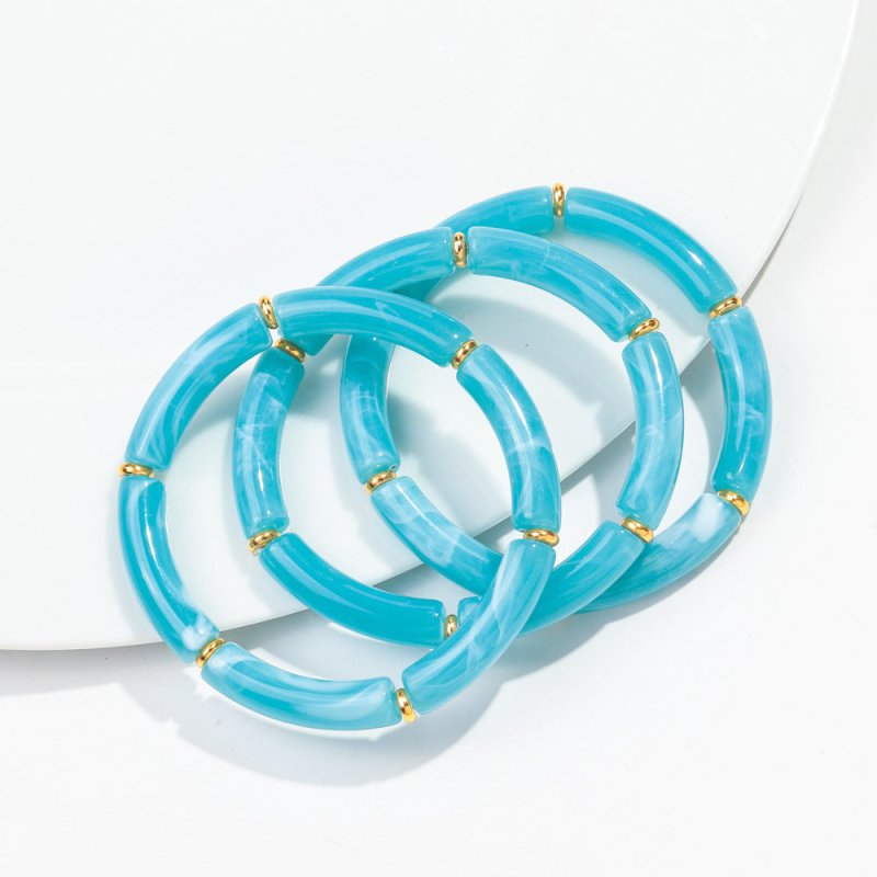 European And American Popular Acrylic Elbow Bracelets Ladies $18.00 Dana Fashion Color: Color 1 Women's Accessories Product information: Processing Technology: manual Type: Bracelet Style: Women's Material: acrylic Shape: Geometry Style: ethnic style Spec