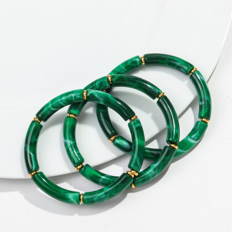 European And American Popular Acrylic Elbow Bracelets Ladies $18.00 Dana Fashion Color: Color7 Women's Accessories Product information: Processing Technology: manual Type: Bracelet Style: Women's Material: acrylic Shape: Geometry Style: ethnic style Speci
