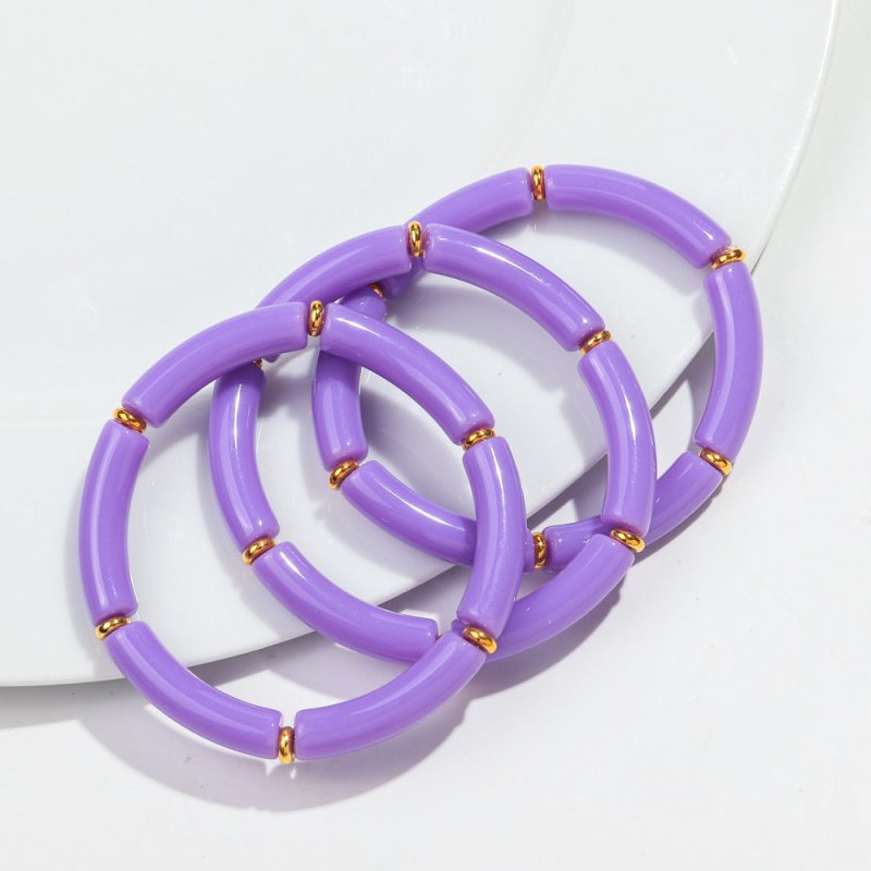 European And American Popular Acrylic Elbow Bracelets Ladies $18.00 Dana Fashion Color: Color25 Women's Accessories Product information: Processing Technology: manual Type: Bracelet Style: Women's Material: acrylic Shape: Geometry Style: ethnic style Spec