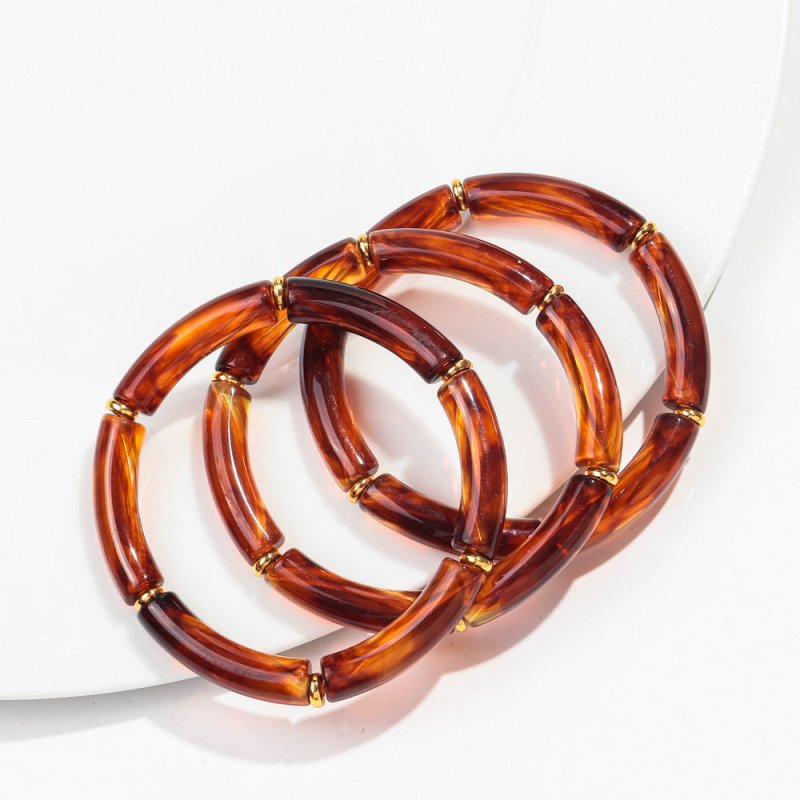 European And American Popular Acrylic Elbow Bracelets Ladies $18.00 Dana Fashion Color: Color16 Women's Accessories Product information: Processing Technology: manual Type: Bracelet Style: Women's Material: acrylic Shape: Geometry Style: ethnic style Spec