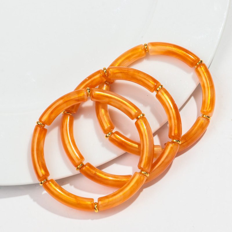 European And American Popular Acrylic Elbow Bracelets Ladies $18.00 Dana Fashion Color: Color10 Women's Accessories Product information: Processing Technology: manual Type: Bracelet Style: Women's Material: acrylic Shape: Geometry Style: ethnic style Spec