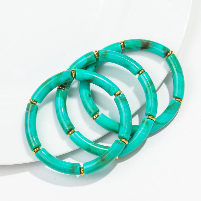 European And American Popular Acrylic Elbow Bracelets Ladies $18.00 Dana Fashion Color: Color6 Women's Accessories Product information: Processing Technology: manual Type: Bracelet Style: Women's Material: acrylic Shape: Geometry Style: ethnic style Speci