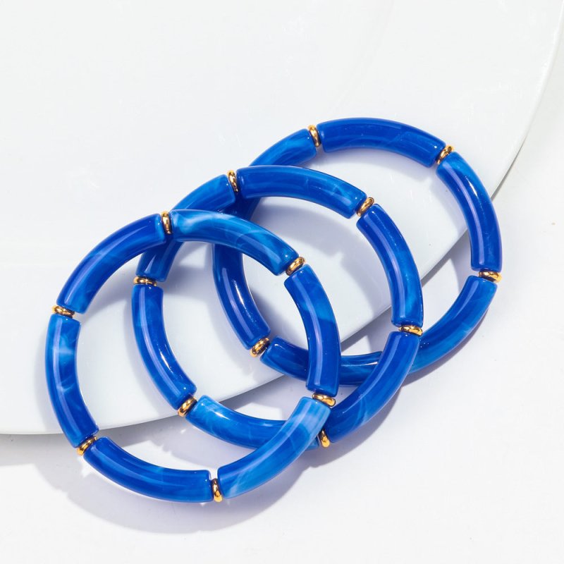 European And American Popular Acrylic Elbow Bracelets Ladies $18.00 Dana Fashion Color: Color8 Women's Accessories Product information: Processing Technology: manual Type: Bracelet Style: Women's Material: acrylic Shape: Geometry Style: ethnic style Speci
