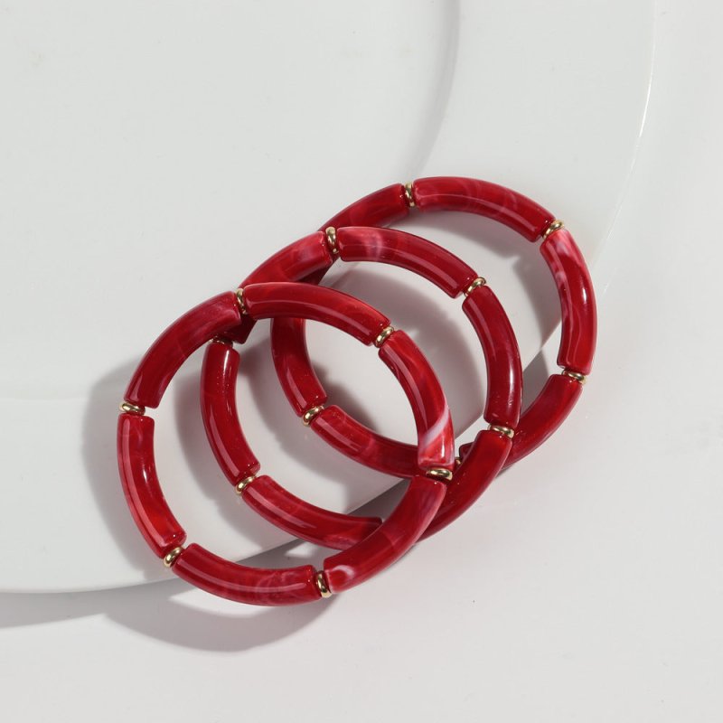 European And American Popular Acrylic Elbow Bracelets Ladies $18.00 Dana Fashion Color: Color20 Women's Accessories Product information: Processing Technology: manual Type: Bracelet Style: Women's Material: acrylic Shape: Geometry Style: ethnic style Spec