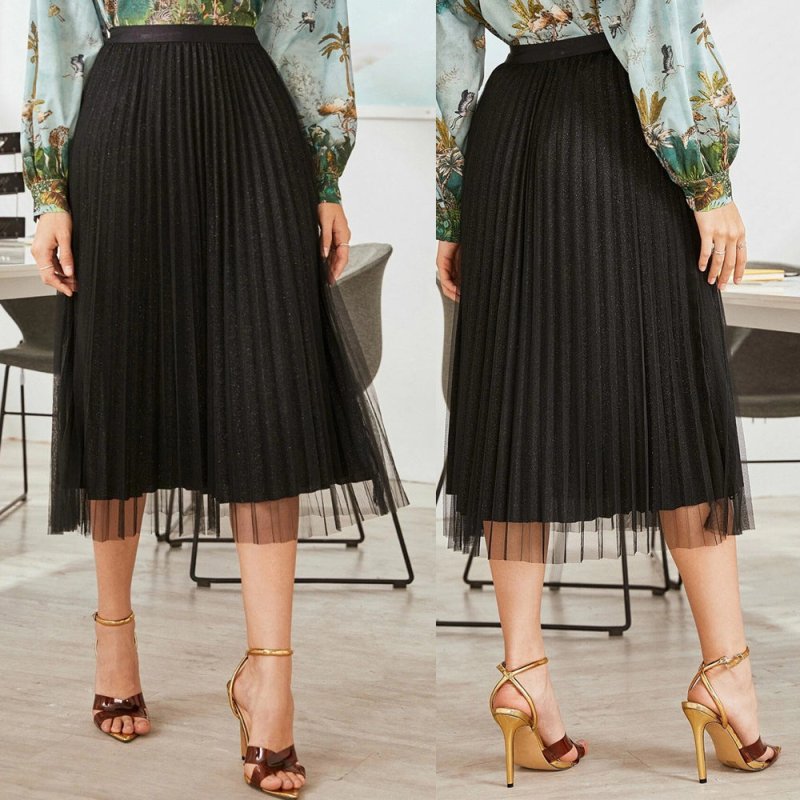European and American Skirts, Mesh Skirts, Beach Skirts $25.50 Dana Fashion Color: Black Size: 2XL Women's clothing Product material: Fabric name: Chemical fiber blended Main fabric composition: Polyester fiber (polyester) The content of the main fabric i