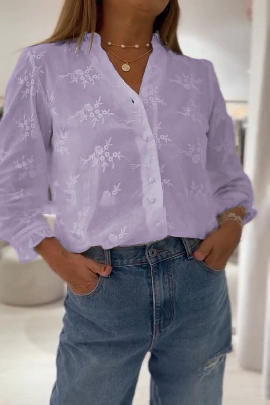 European And American Solid Color Blouse $29.99 Dana Fashion Color: 2Style Size: L Women's clothing معلومات المنتج: النمط: تأثير ثلاثي الأبعاد اللون: 1،2،3،4،5،6 المقاس: S،M،L،XL،XXL،XXXL نوع الطراز: مزاج التنقل اسم القماش: بوليستر الطراز: كاجوال ملحوظة:
