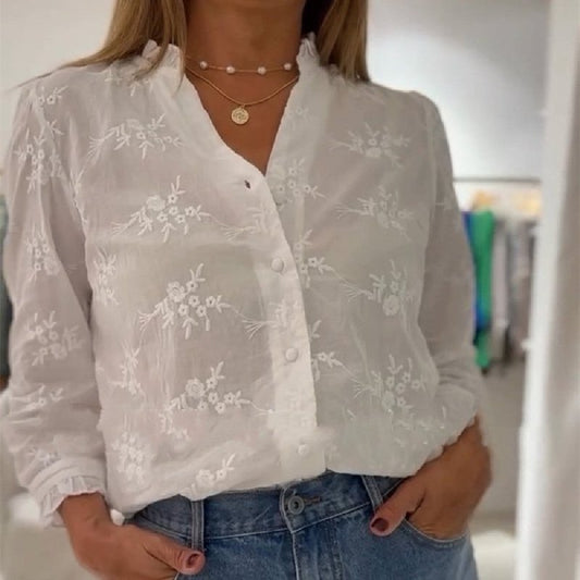 European And American Solid Color Blouse $29.99 Dana Fashion Color: 1Style Size: L Women's clothing معلومات المنتج: النمط: تأثير ثلاثي الأبعاد اللون: 1،2،3،4،5،6 المقاس: S،M،L،XL،XXL،XXXL نوع الطراز: مزاج التنقل اسم القماش: بوليستر الطراز: كاجوال ملحوظة: