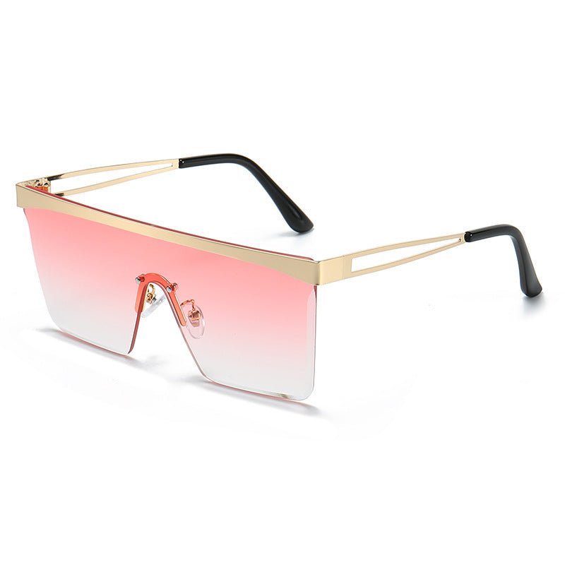 European And American Square Pair Sunglasses One-piece Lens $23.13 Dana Fashion Color: Gold frame gradient pink style: New Women's Accessories Product information: Name: Sunglasses Lens material:PC Frame material: metal Eyewear style: Box Style: fashion,