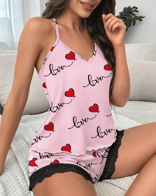 European And American Women Clothing Lace Stitching Home Underwear Women Suit $33.50 Dana Fashion Color: ODF3611A8pi Size: L Women's clothing Product information: Pattern: solid color Fabric name: Wool blend Color: gray, wine red, black, pink, green, ODF3