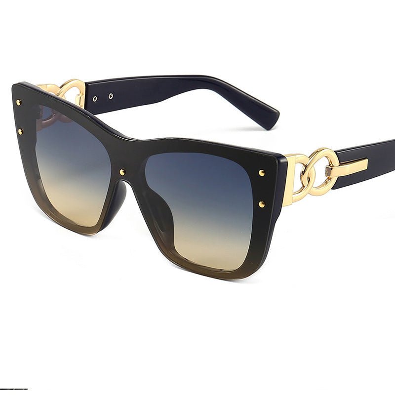 European And American Women's Fashion Glasses $19.90 Dana Fashion Color: Blueyellow flakes Women's Accessories Product information: Lens material: PC Anti-UV grade: UV400 Applicable people: women, men Color: black frame black leg black and gray film, blac