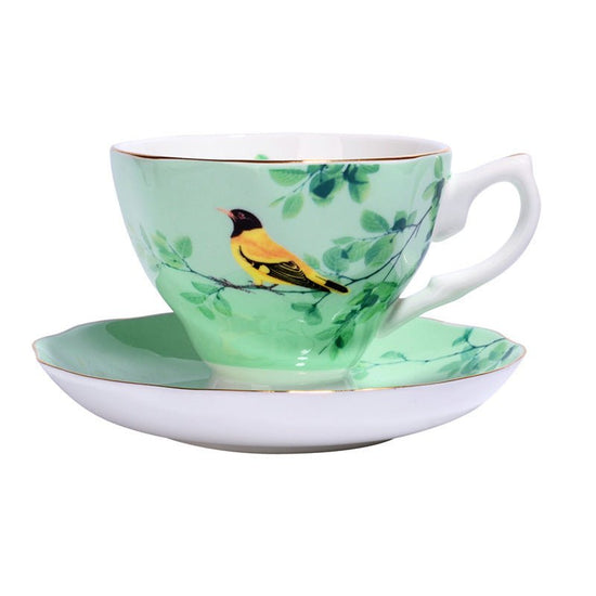 European Classic Series Bone China Coffee Cup $48.50 Dana Fashion style: 9Style Dana's Kitchen Overview: 1. Scratch gold by hand The bottom of the cup is hand-scraped gold, metal texture The color is positive 2. Decal interface This line is a production t