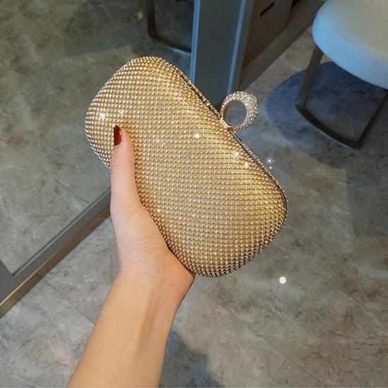 Evening Clutch Bags Diamond-Studded Evening Bag With Chain Shoulder Bag $49.50 Dana Fashion Color: Black Women's Bags Product information: Product Category: Dinner Bag Material: Polyester Applicable scene: dinner bag, cosmetic bag Fabric texture: other Tr