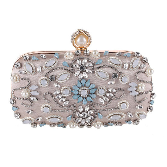 Evening Dress Dress Evening Banquet Bag Diamond Clutch $61.49 Dana Fashion Color: Apricot Women's Bags Product information: Material: Polyester Applicable scene: cosmetic bag, cosmetic storage, banquet Lining texture: polyester Luggage trend style: small