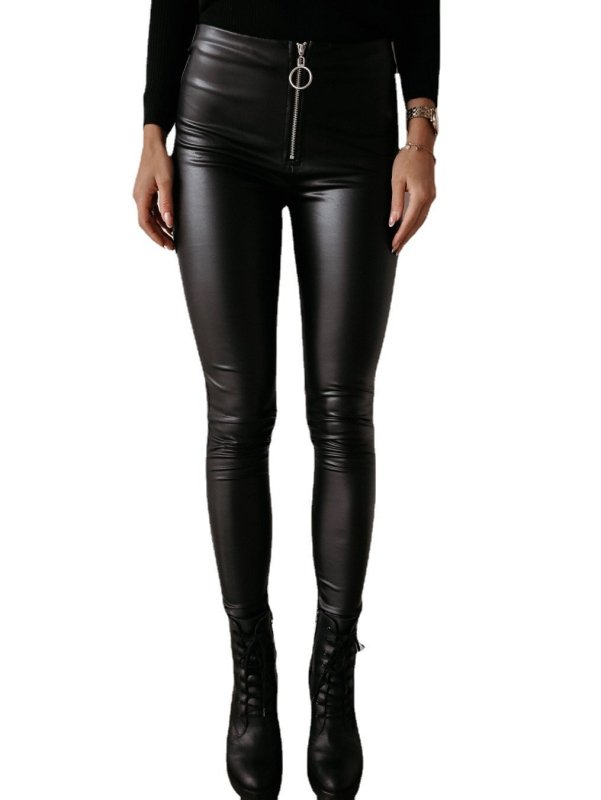 Explosive Sexy PU Leather Pants Women $78.50 Dana Fashion Color: Black Size: 2XL Women's clothing Product Information: Fabric name: PU leather Main fabric composition: PU The content of the main fabric ingredient: 71%-80% Length: trousers Style: Pencil Pa