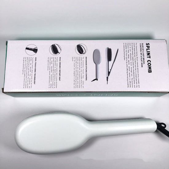Explosive Style Hairdresser Splint Straight Hair Comb $49.00 Dana Fashion Electrical outlet: EU Beauty Tools Product information: Diameter of the heat conductor: 16MM-20MM Product category: roll and straight dual-use Heat conductor material: tourmaline ce