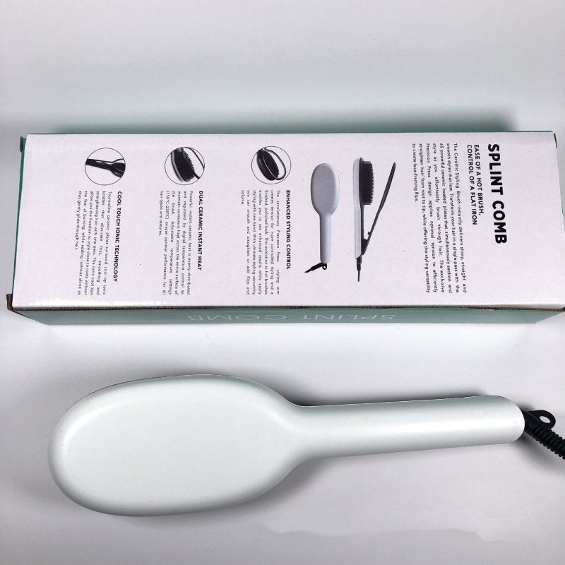 Explosive Style Hairdresser Splint Straight Hair Comb $49.00 Dana Fashion Electrical outlet: EU Beauty Tools Product information: Diameter of the heat conductor: 16MM-20MM Product category: roll and straight dual-use Heat conductor material: tourmaline ce