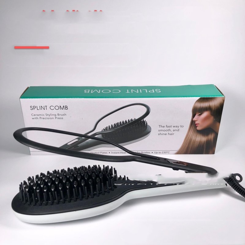 Explosive Style Hairdresser Splint Straight Hair Comb $49.00 Dana Fashion Electrical outlet: UK Beauty Tools Product information: Diameter of the heat conductor: 16MM-20MM Product category: roll and straight dual-use Heat conductor material: tourmaline ce