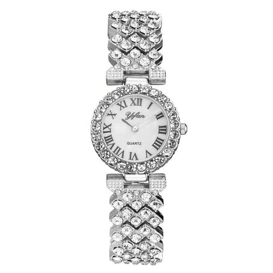 Exquisite Dial And Strap Full Of Diamonds Ancient Roman Scale Women's Watch $25.22 Dana Fashion Color: Silver style: Without bracelet Women's Accessories Product information: Movement: quartz Surface material: glass Shell Material: Alloy Strap Material: A