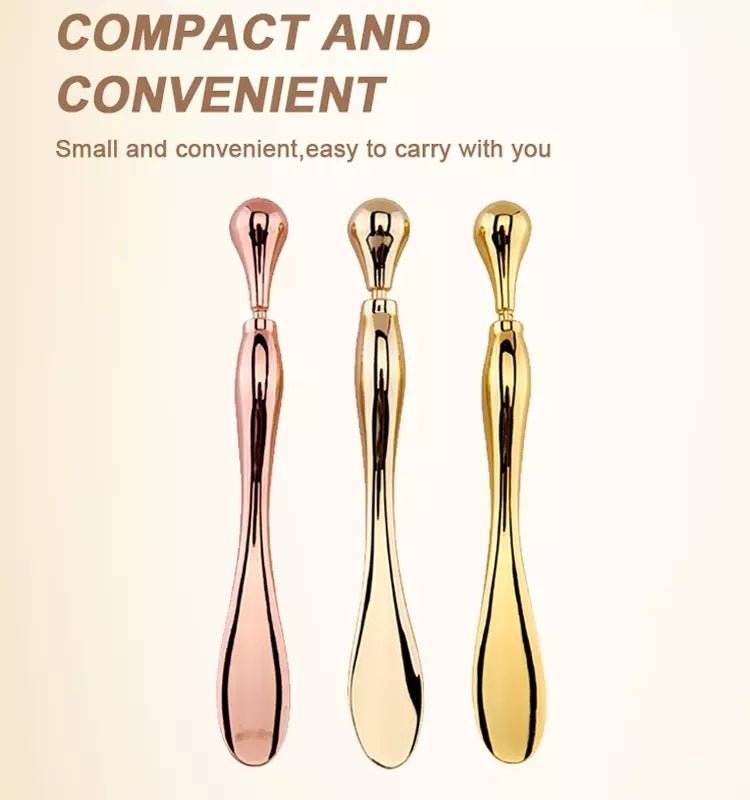 Eye Cream Stick Roller For Face Metal Spatula Puff Applicator Eye Cream Massager Facial Cream Massage Sticks Eye Metal Makeup Spatula Eye Wand 10cm $26.00 Dana Fashion Color: Gold Beauty Tools Note： Our processing time is within 72 hours. Delivery time is