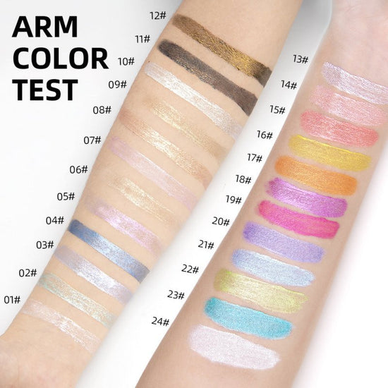 Eye Shadow Liquid Sequins Pearlescent Highlight $35.91 Dana Fashion Color Classification: QE2208A makeup Product information: Color: as shown in the picture Style: QE2208-A ,QE2208-B Category: eye shadow Pattern: solid color Size: 16.1*10.5*1.3cm Packing