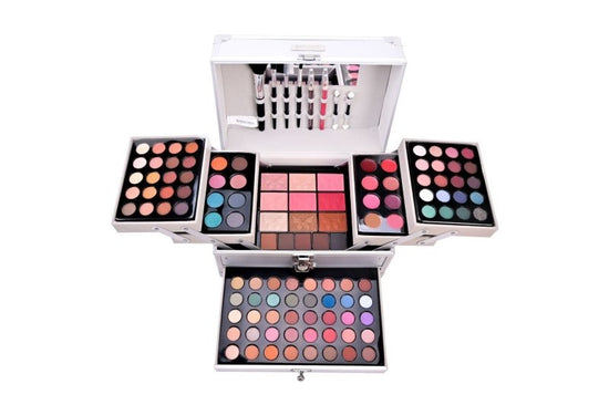 Eye Shadow Plate Blush Combination Makeup Set $149.00 Dana Fashion Color Classification: Leopard Print makeup Product information: Color: Silver Applicable people: general Applicable skin type: Universal Color classification: Silver, leopard print Cosmeti