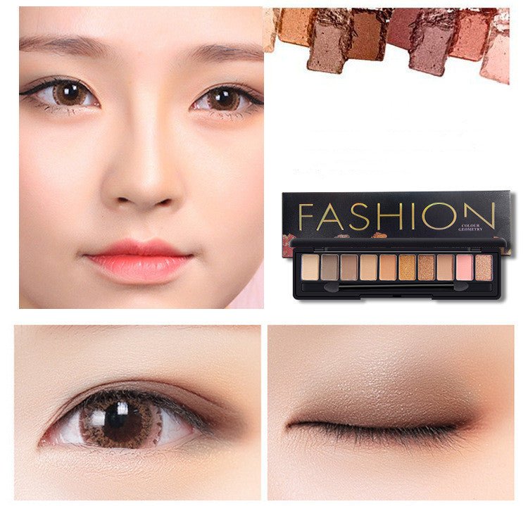 Eye shadow set $11.94 Dana Fashion Style: 0005style makeup Product Name: Charm Colorful Ten Eyeshadow Palette Color system: Ten colors Style: pearl / matt For the crowd: love beauty, show sexy makeup