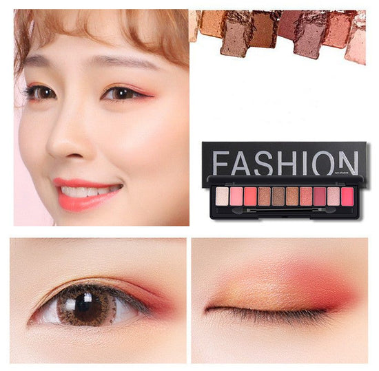Eye shadow set $11.94 Dana Fashion Style: 8003style makeup Product Name: Charm Colorful Ten Eyeshadow Palette Color system: Ten colors Style: pearl / matt For the crowd: love beauty, show sexy makeup