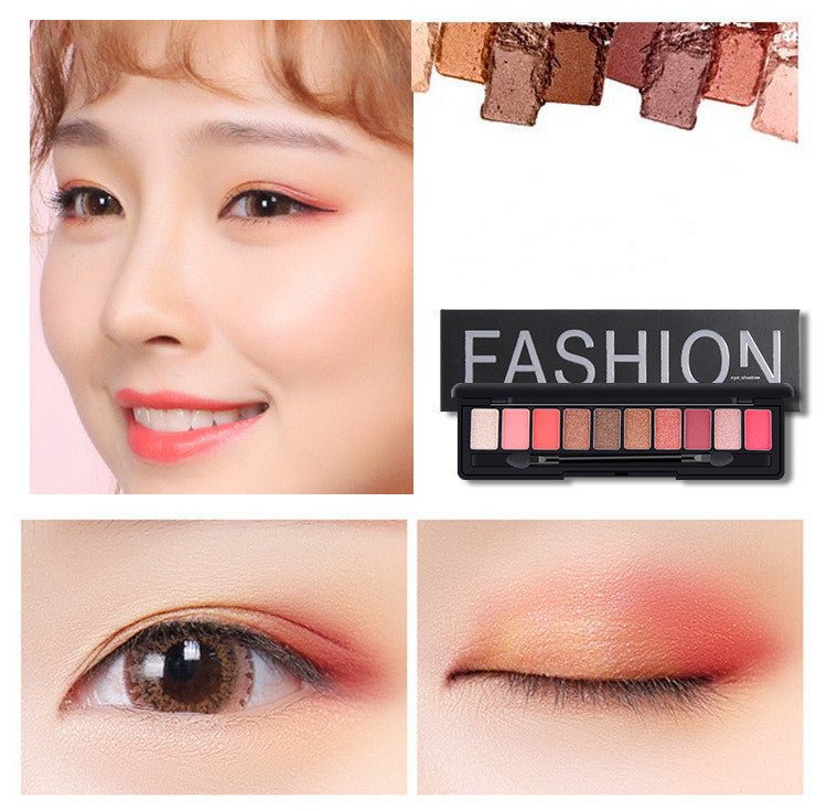 Eye shadow set $11.94 Dana Fashion Style: 8003style makeup Product Name: Charm Colorful Ten Eyeshadow Palette Color system: Ten colors Style: pearl / matt For the crowd: love beauty, show sexy makeup