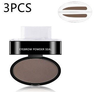 Eyebrow Powder Stamp Tint Stencil Kit Cosmetics Professional Makeup Waterproof Eye Brow Stamp Lift Eyebrow Enhancers Stencil Kit $24.99 Dana Fashion Color: Light brown Model: Straight Shape Stamp3PCS makeup نظرة عامة: 1. طباعة واحدة وفرشاة واحدة مريحة وسر